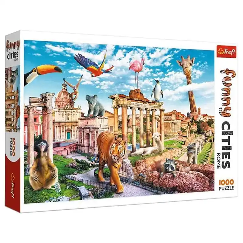Puzzle Vicces városok Róma 1000 db-os Trefl (154587) Népszerű