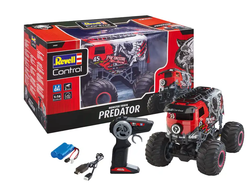 Szuper akció Revell RC Monster Truck Predator távirányítós jármű (24559)