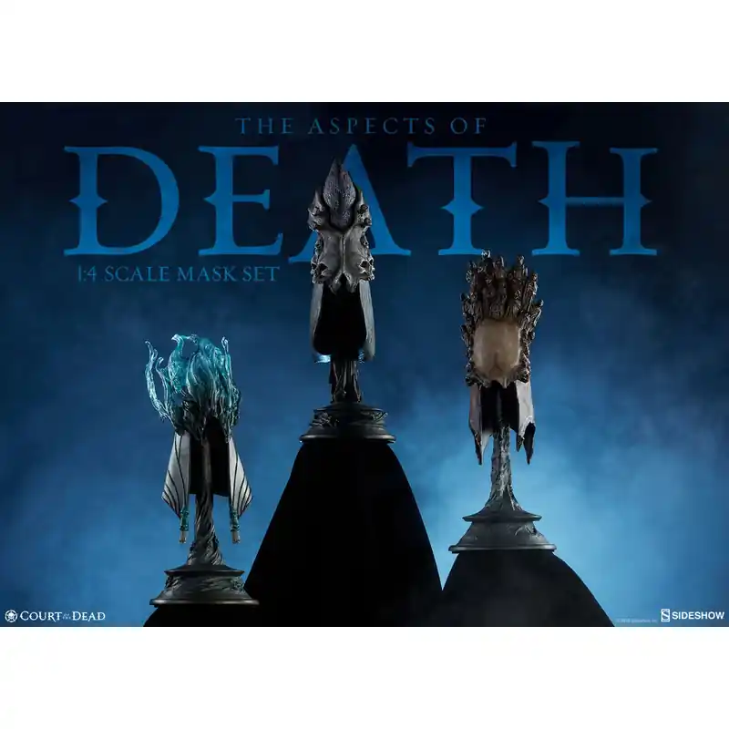 Legkelendőbb Sideshow Court of the Dead - The Aspects of Death maszk replika szett (3 db), 1 4, kb. 23 cm (23864