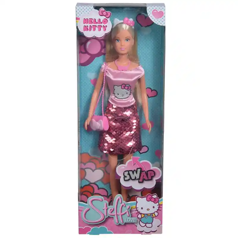 Nézd meg most Simba Steffi Love Baba Hello Kitty Flitteres Ruhában (30109283010)
