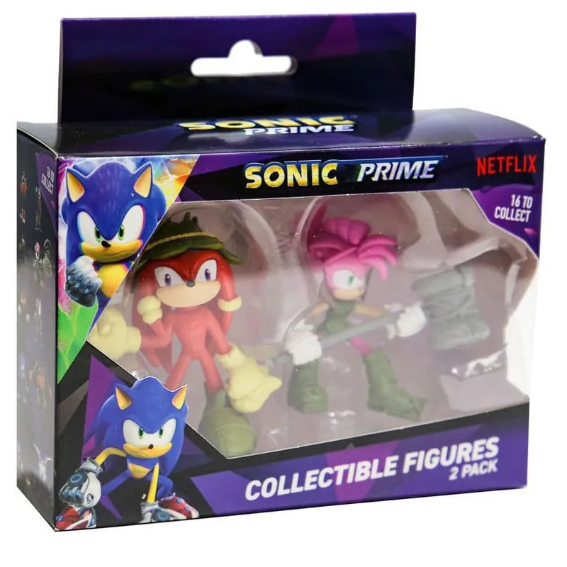 Exkluzív ajánlat Sonic Prime akciófigura - Knuckles BCM és Amy (589427)