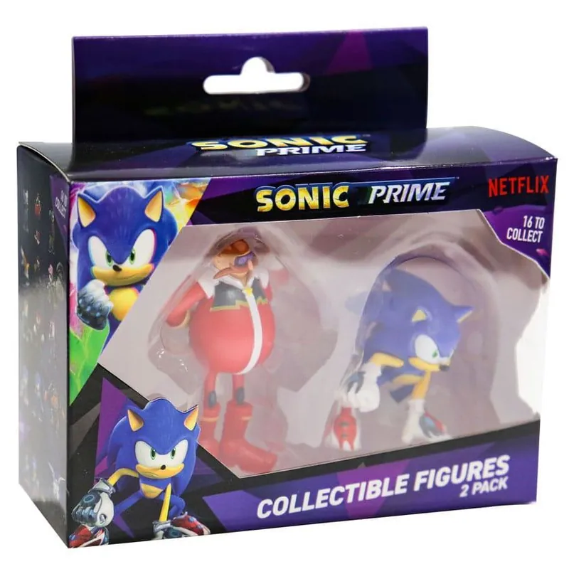 Népszerű Sonic Prime akciófigura - Sonic és Dr Eggman (589434)