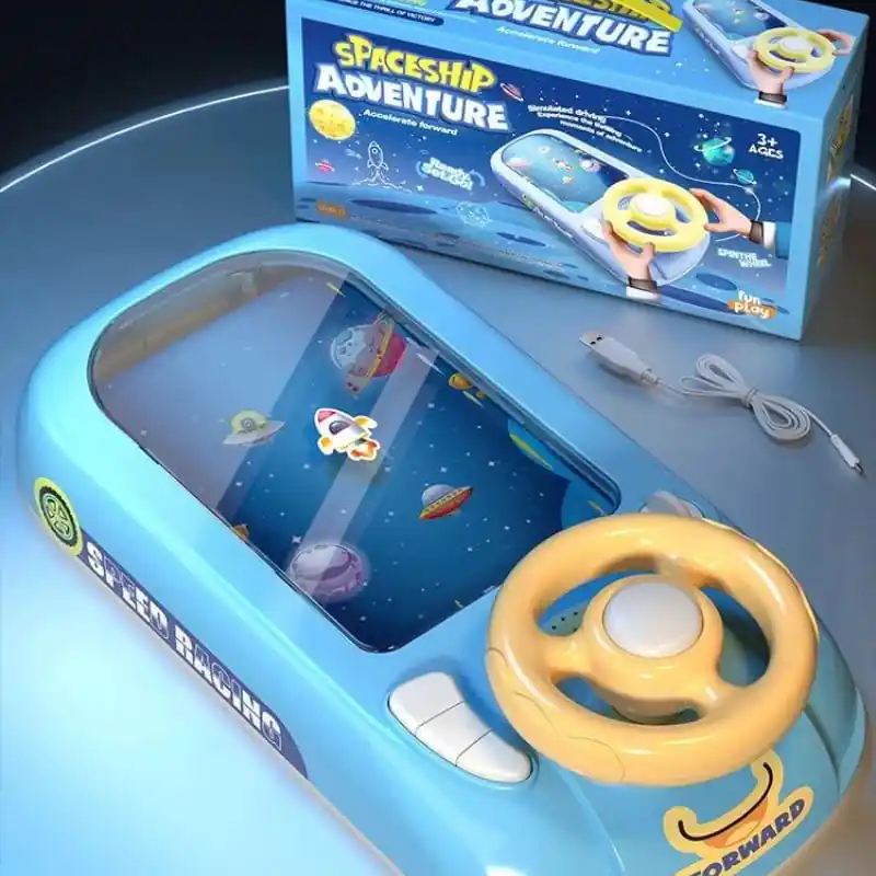 Vedd meg online Spaceship Adventrue bébi kormánykerék űrhajós és autóversenyzős játék kék (177578)