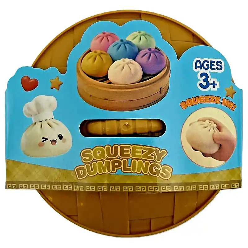 Squeezy Dumplings Glitter Edition világítós meglepetés squishy gombóc párolókosárban kb 15 cm (76765 Vedd meg online