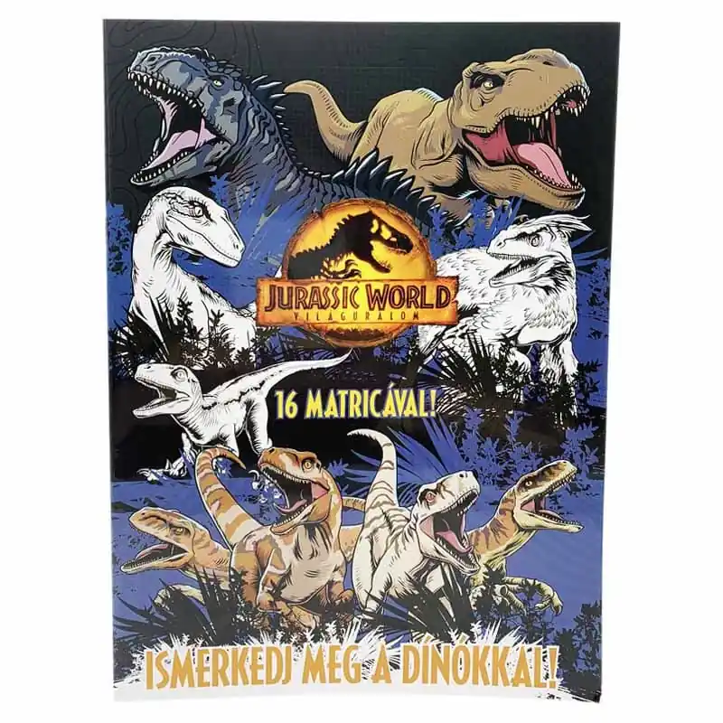 Vedd meg most Színező Jurassic World Világuralom Dínós kalandok matricákkal A4 (164645)