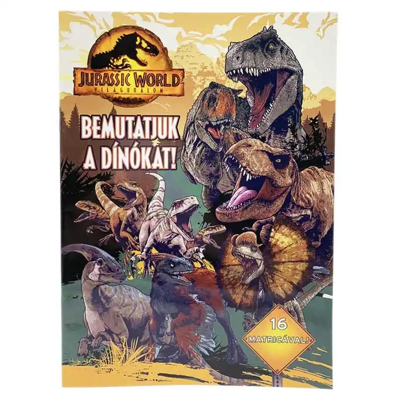 Népszerű Színező Jurassic World Világuralom matricákkal A4 (164644)
