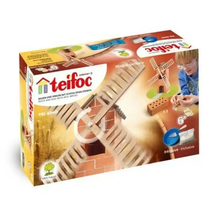 Tégla építőjáték malom szett 100 db-os kiegészítőkkel teifoc (401040014) Különleges ajánlat
