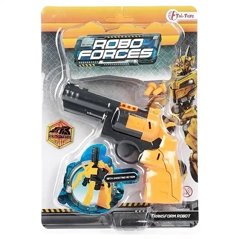 Toi-Toys Roboforces átalakuló játékpisztoly robot lövedékekkel többféle 15 cm (30152Z) Outlet