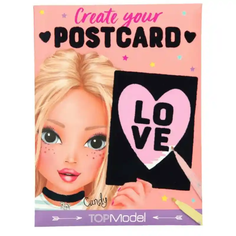 Gyors kiszállítás Top model Create your postcard képeslap készítő csomag (139012)