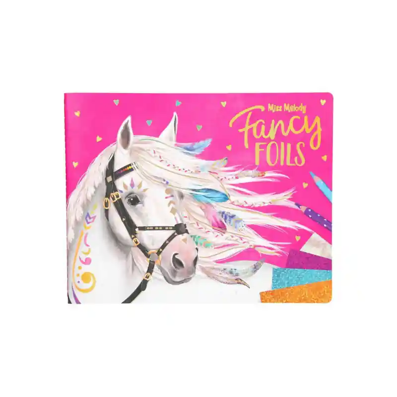 Top model Miss Melody lovas Fancy Foils ló stylist különleges fóliákkal színező füzet (138023) Bestseller