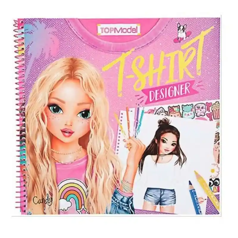 Akciós ár Top model Póló tervező spirál füzet (145467)