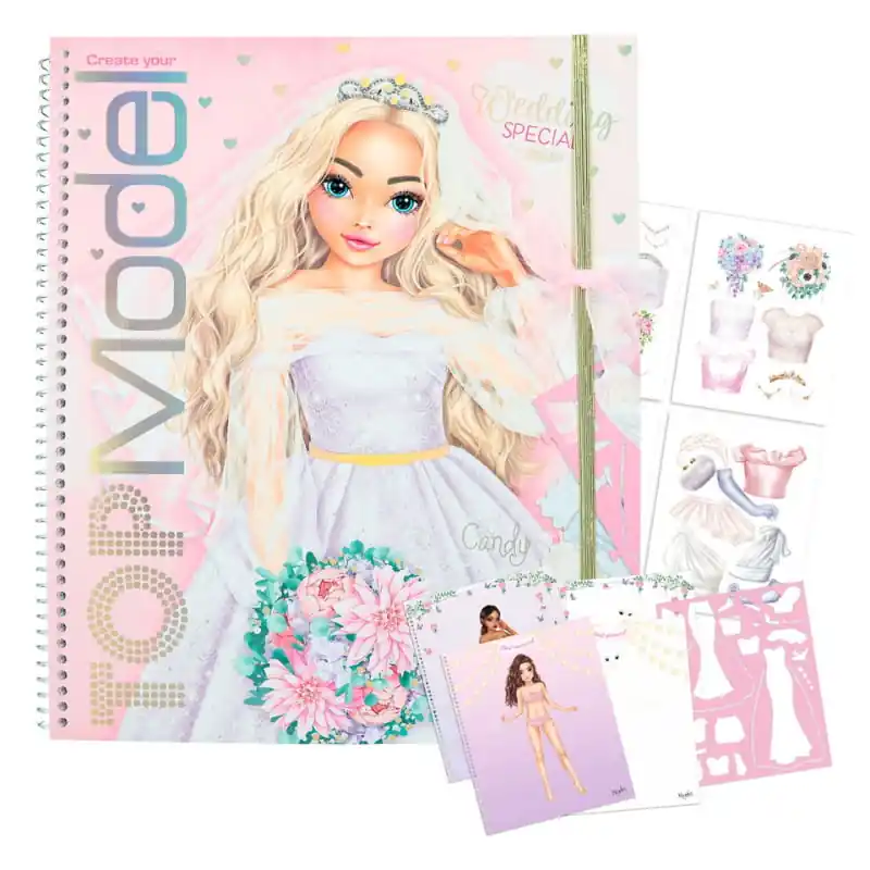 Top model Weddin Special Candy esküvői ruhatervező füzet matricákkal (12393) Prémium