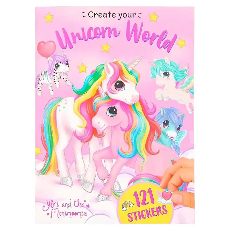 Top model Ylvi Create Your Unicorn World matricás album 121 db-os matricával (0011944) Korlátozott ajánlat