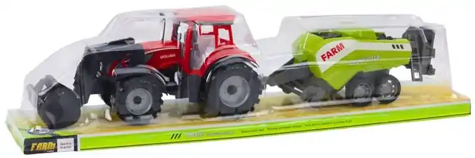 Traktor mozgatható rakodóval és szalmabálázóval (653544) Legnépszerűbb