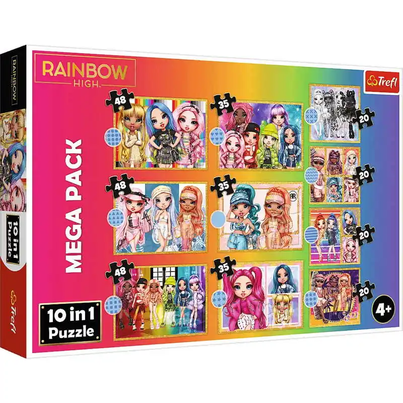 Nézd meg most Trefl 10 az 1-ben puzzle Rainbow High divatbabák (96000)