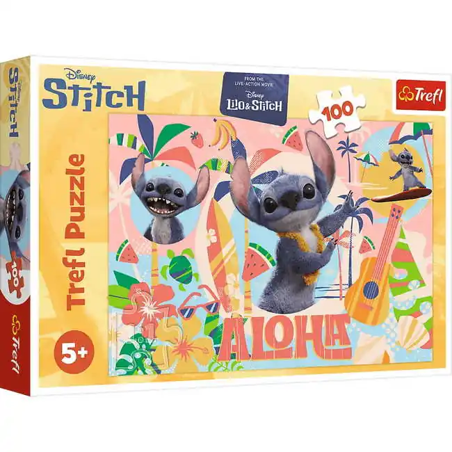 Trefl 100 db-os puzzle - Stitch és barátai akcióban (16495) Olcsó
