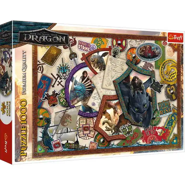 Expressz kézbesítés Trefl 1000 db-os puzzle - �gy neveld a sárkányodat (10959)