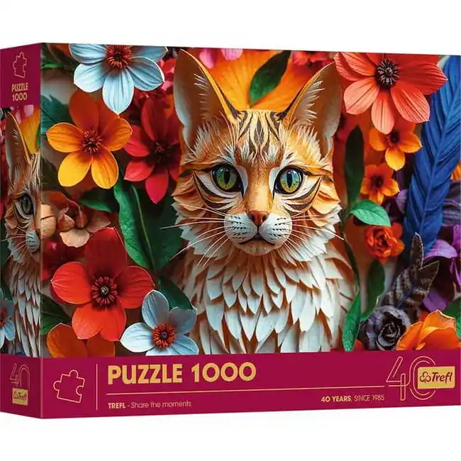 Trefl 1000 db-os puzzle Macska 40 Éves Jubileumi kiadás (40040) Olcsó