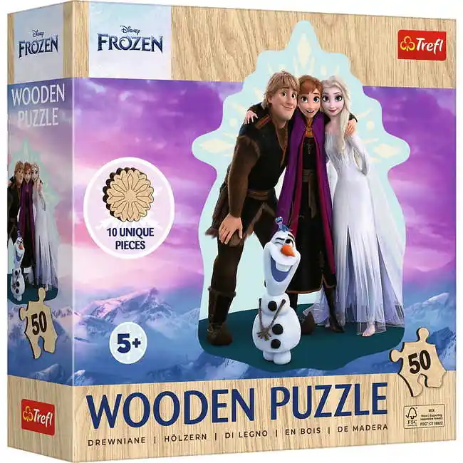 Trefl 50 db-os Wooden Contour Fa Puzzle - Jégvarázs (20283) Gyors szállítás