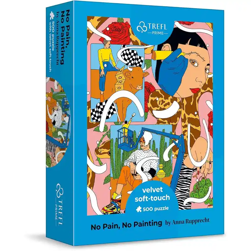 Trefl 500 db-os UFT Velvet Soft-Touch puzzle - No Pain, No Painting, Rupprecht (37423) Csak ma