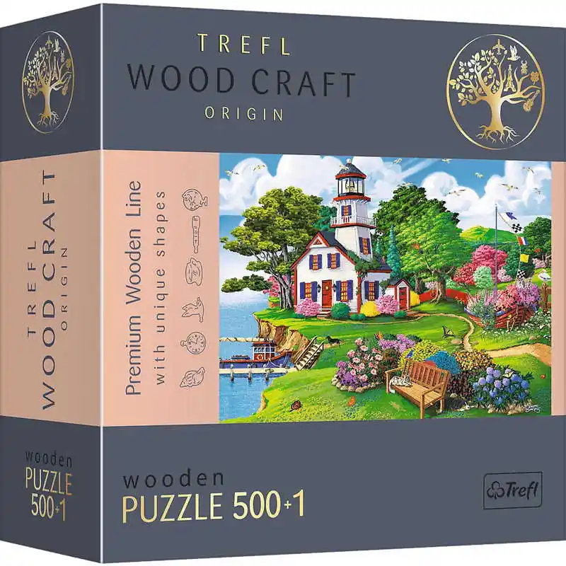 Trefl Fa Puzzle Kikötő nyáron 500 + 1 db-os (20161) Ne maradj le