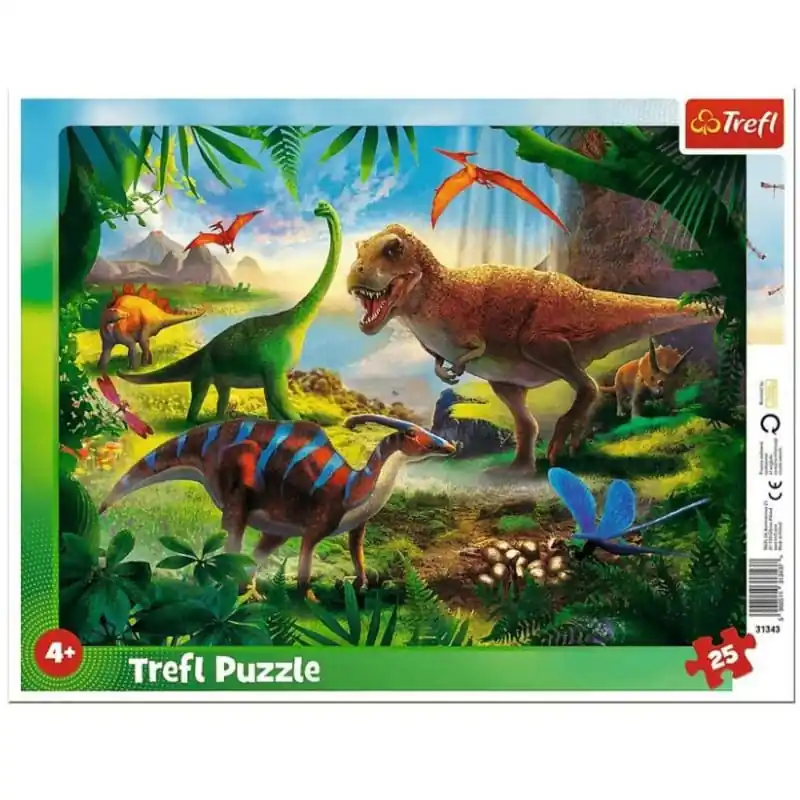Trefl Keretes Puzzle Dínók 25 db-os (31343) Újdonság