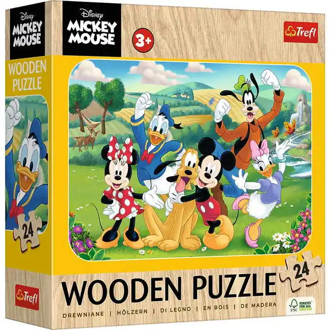 Trefl Mickey és Barátai - Fa kirakó 24 darabos kirakó (20278) Nézd meg most