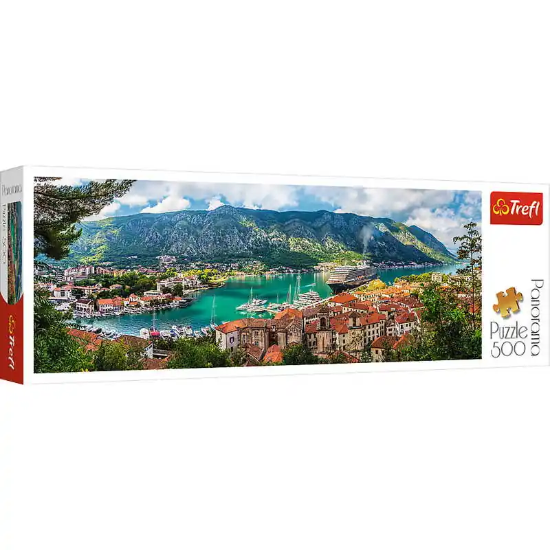 Trefl Panoráma Puzzle 500 db-os Montenegró - Kotor (29506) Szezonális akció