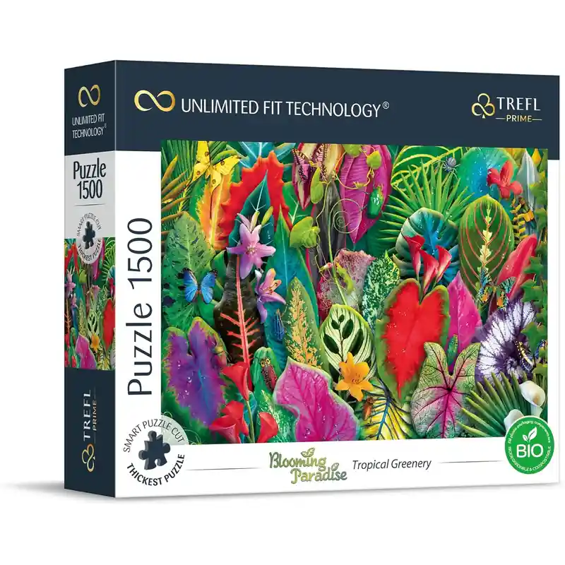 Különleges ajánlat Trefl Prime Puzzle -1500 db-os - Trópusi növények (26208)