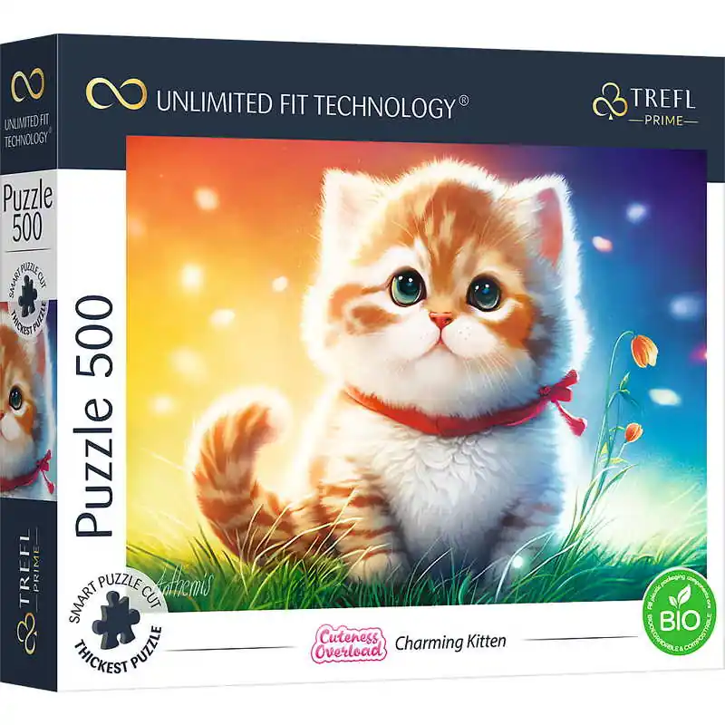 Trefl Prime Puzzle Elbűvölő Kiscica 500 db-os (37463) Végkiárusítás