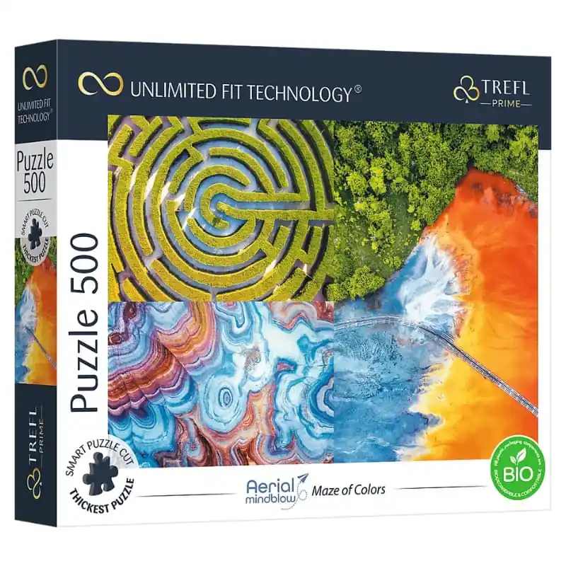 Gyors szállítás Trefl Prime Puzzle Színek Labirintusa 500 db-os Unlimited fit technology (37460)