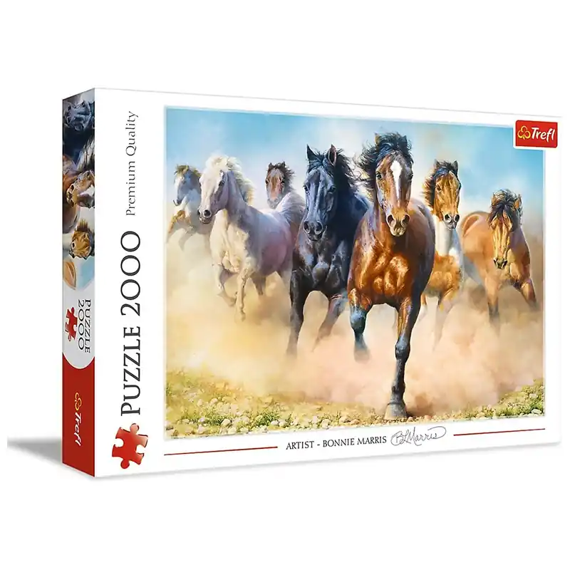 Trefl Puzzle 2000 db-os Vágtató lóhorda (27098) Kiárusítás