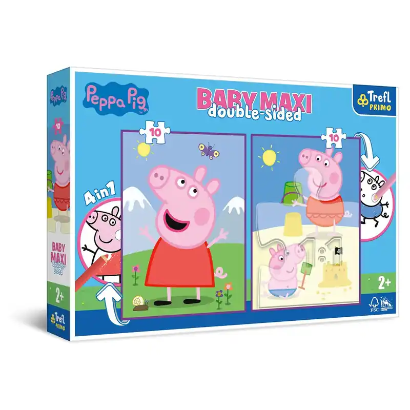 Trefl Puzzle Baby Maxi 2x10 db-os Peppa Pig (43001) Akciós ár