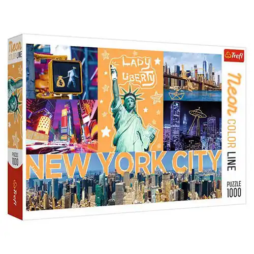 Vedd meg online Trefl Puzzle 1000 db-os Neon város (105797)