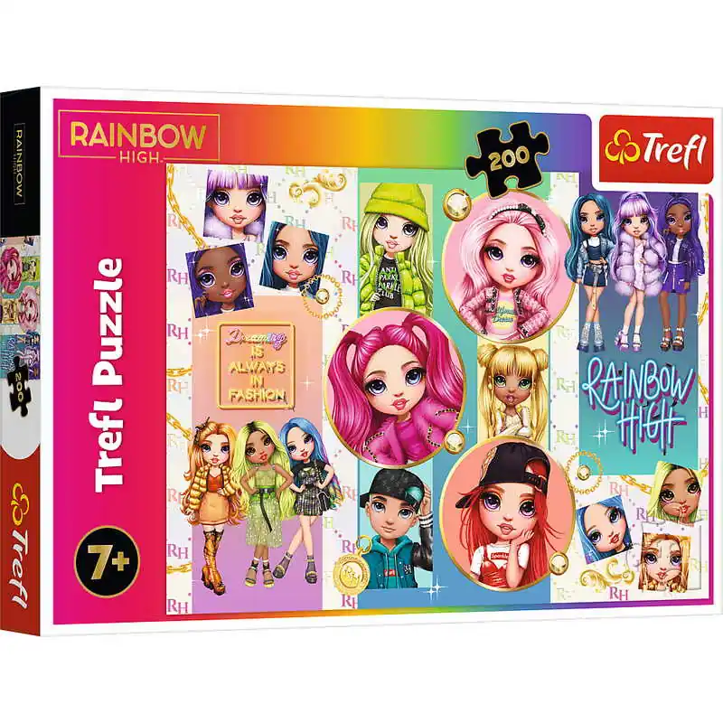 Legnépszerűbb Trefl Puzzle 200 db-os Rainbow High (13289)