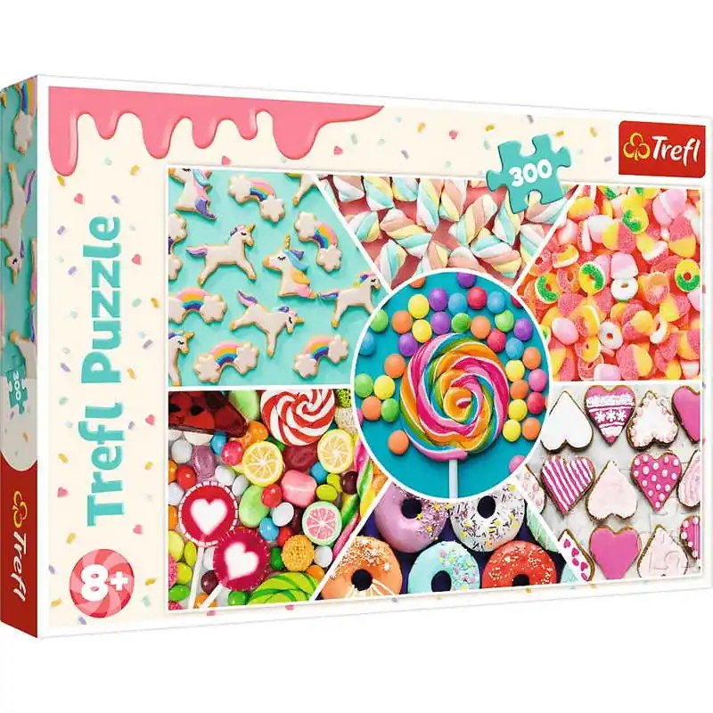 Árcsökkenés Trefl Puzzle 300 db-os Színes édességek 22 (23004)