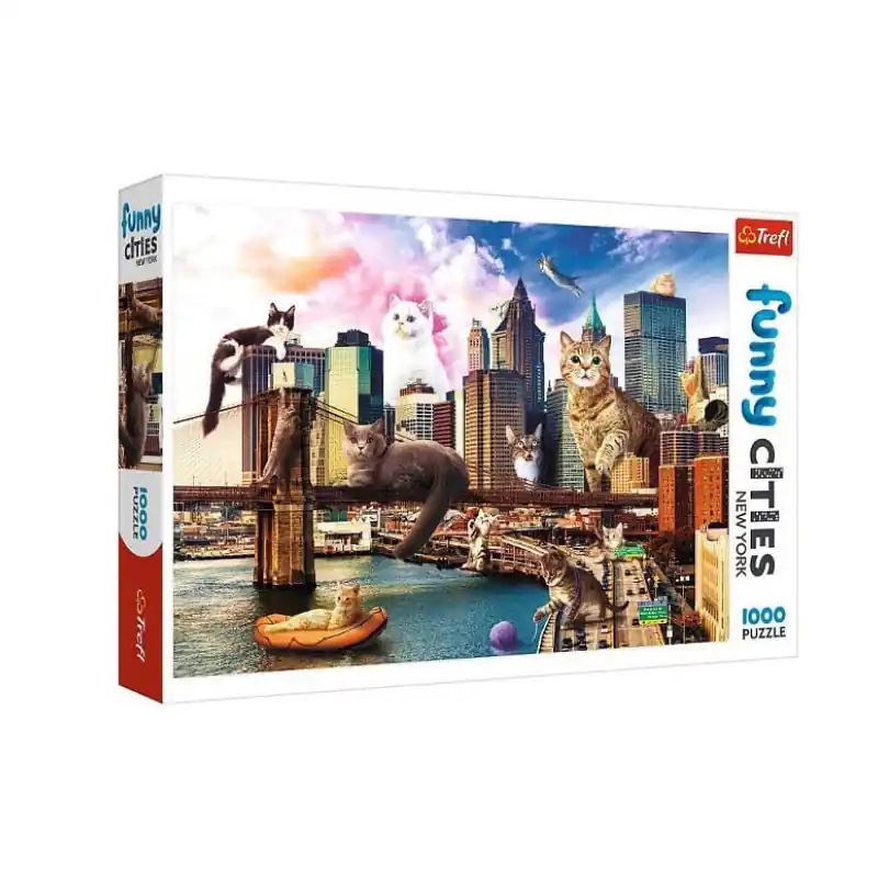 Trefl Puzzle Cicák New York-ban 1000 db-os (10595) Legnépszerűbb