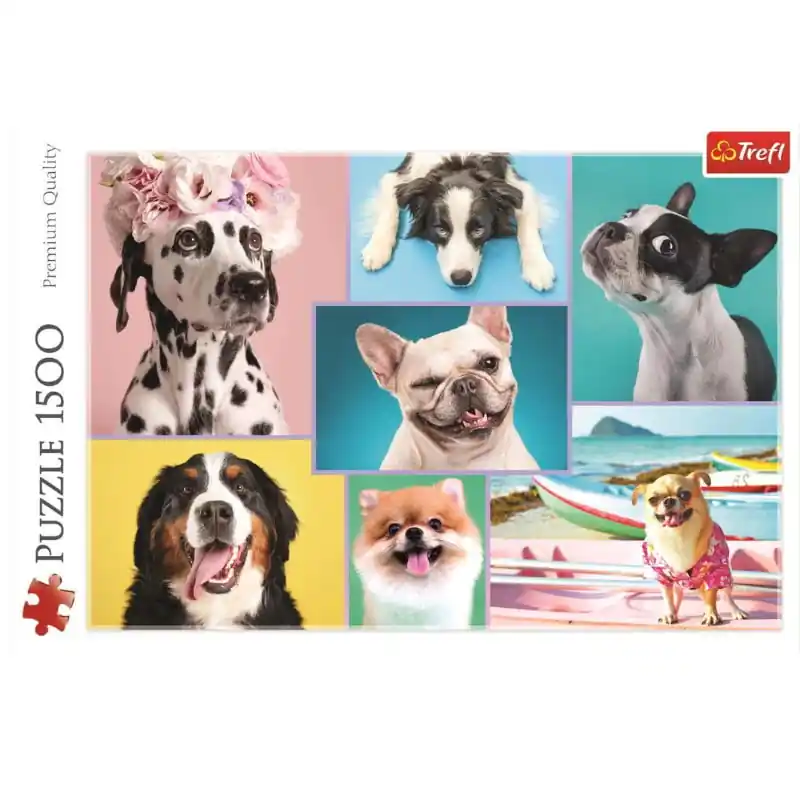 Trefl Puzzle Cuki kutyusok 1500 db-os (26186) Alacsony ár