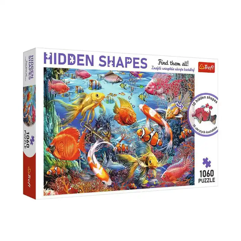 Gyors kiszállítás Trefl Puzzle Hidden Shapes - Élet a víz alatt 1060 db-os (10676)