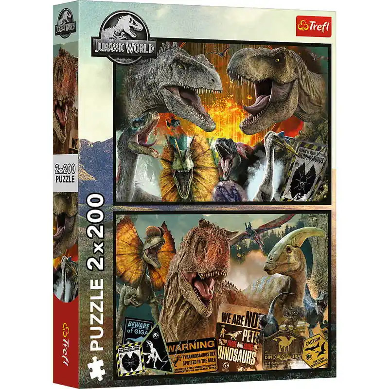 Trefl Puzzle Jurrasic World 2x200 db-os (13316) Outlet