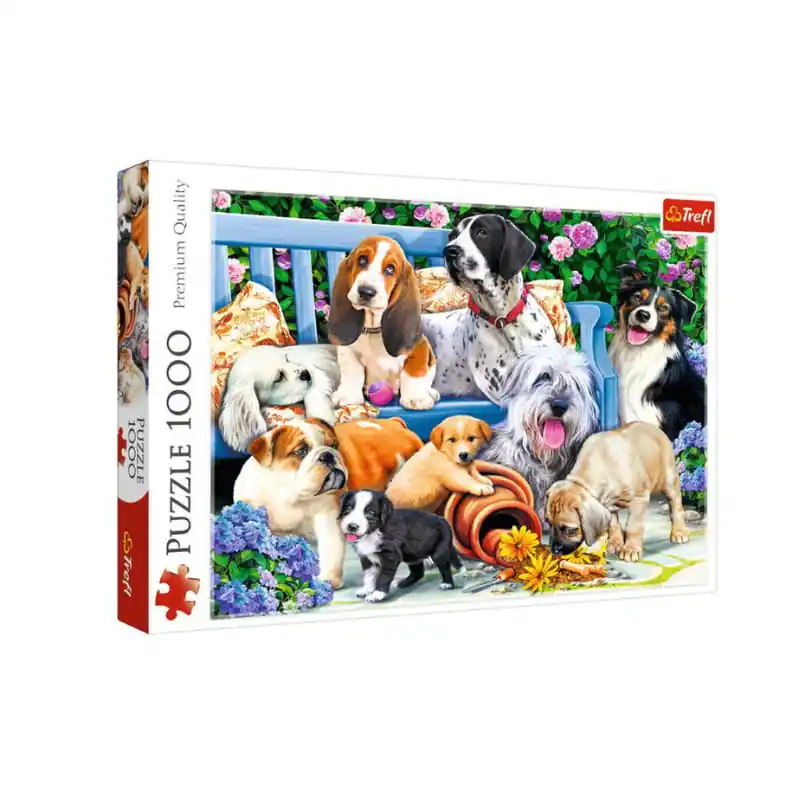 Trefl Puzzle Kutyák a kertben 1000 db-os (10556) Vásárlói kedvenc