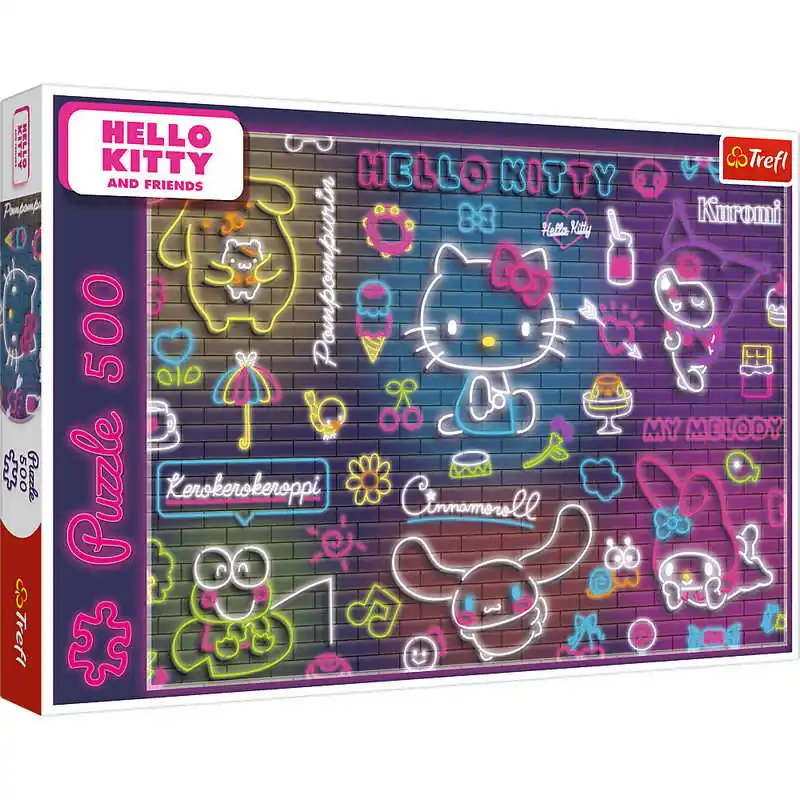 Népszerű Trefl Puzzle Neon Hello Kitty 500 db-os (37523)