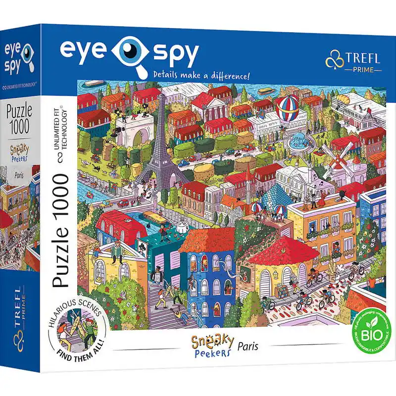 Trefl Puzzle Sneaky Peekers - Párizs 1000 db-os (10712) Újdonság
