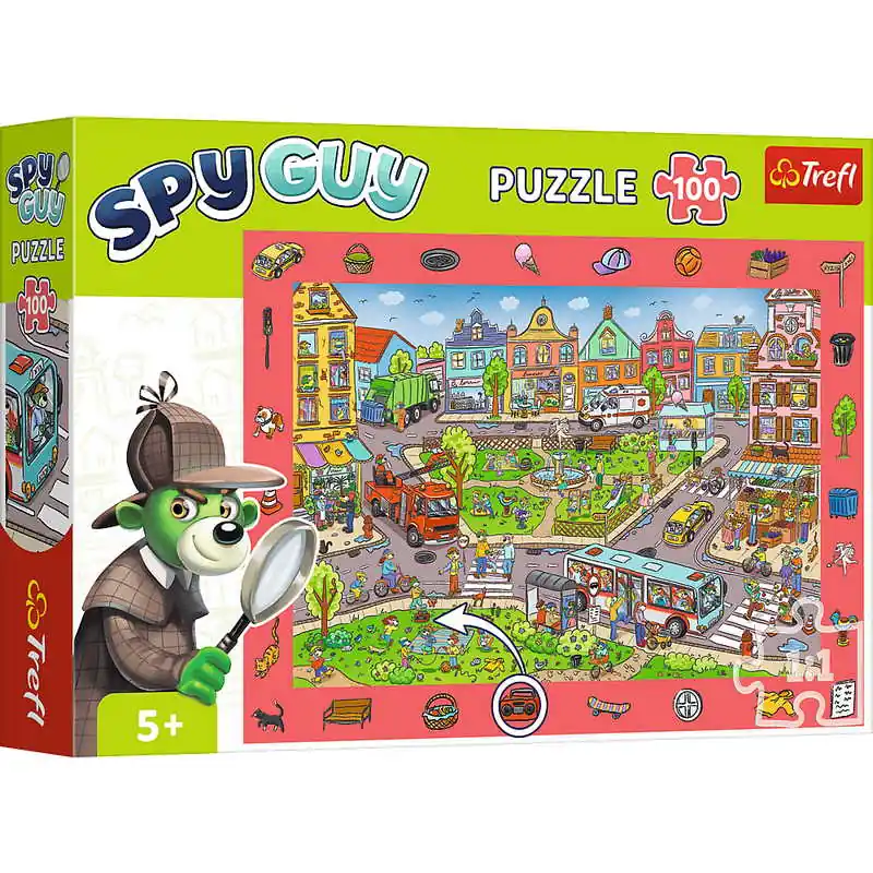 Trefl Puzzle Spy Guy - City Nyomozós kirakó 100 db-os (15590) Bestseller