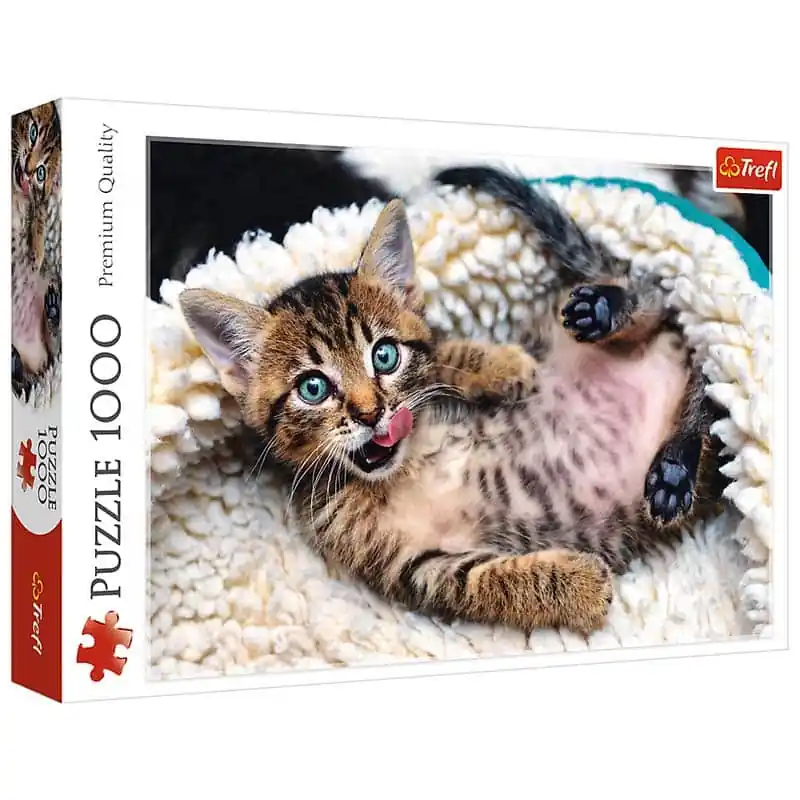 Trefl Puzzle Vidám cica 1000 db-os (10448) Végkiárusítás