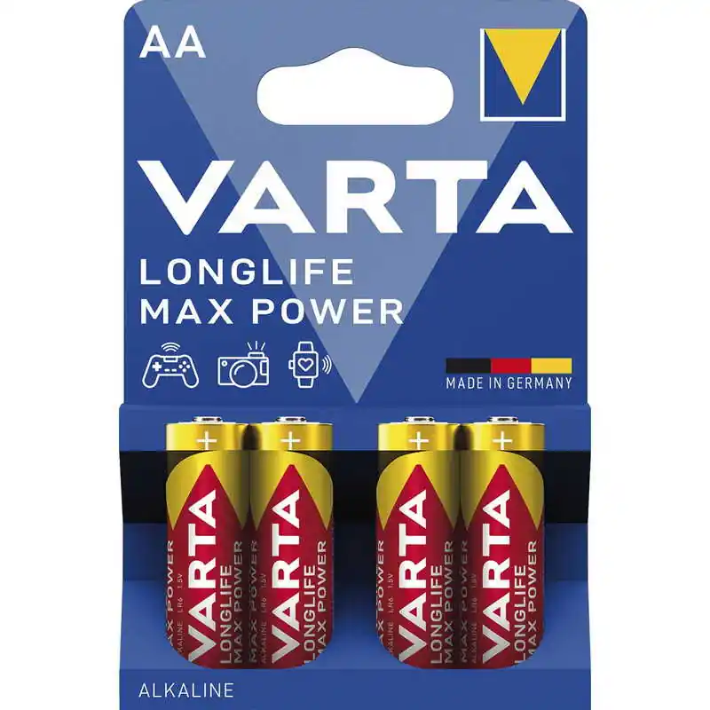 Varta Longlife Max Power AA ceruza LR6 alkáli elem BL4 Legnépszerűbb