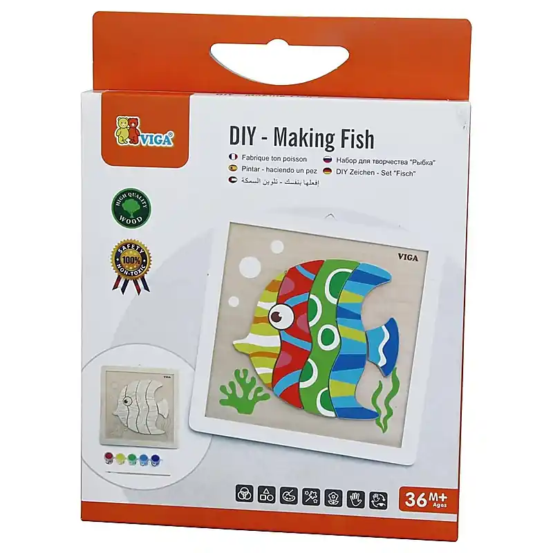 Viga Toys halas fa kreatív képkészítő szett 23 cm (506872) Árengedmény
