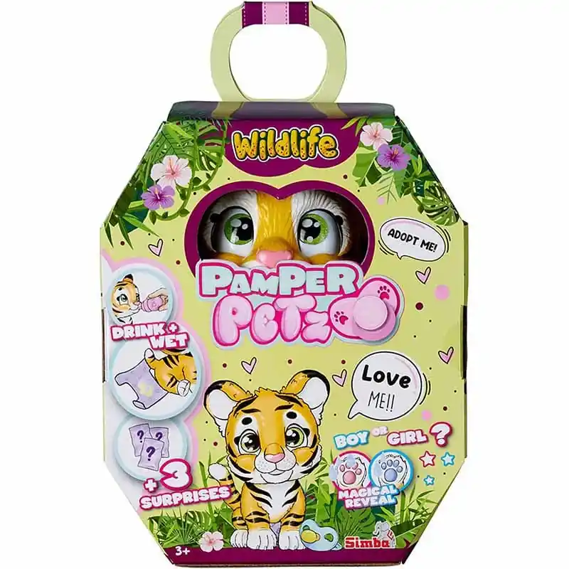 Vásárlói kedvenc Wildlife Pamper Petz Interaktív Tigris Plüss Kiegészítőkkel (105953575)