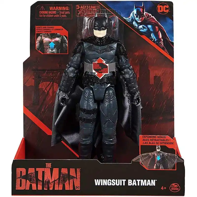 Wingsuit Batman játékfigura hanggal és fénnyel 30 cm (161086) Ne maradj le