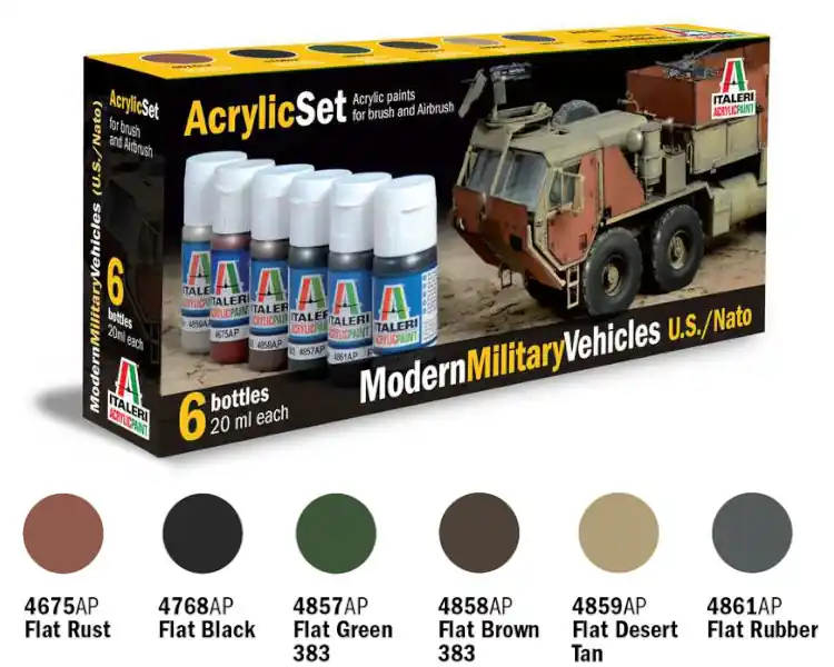 Italeri Acrylic szett MODERN MILITARY VEHICLES U.S./N.A.T.O. (442AP) festék Ajánlat